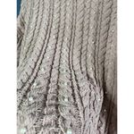 Cynthia Rowley  Chunky Knit Pink Sweater with Pearls Pullover Girly Coquette Sz M Photo 3