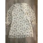 Allegra K  Floral Chiffon Ruffle Mock Neck Swing Dress size medium Photo 12