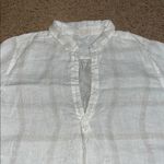 CP Shades Teton Linen Tunic Dress Patch Pockets Long Sleeve V Neckline White S Photo 5