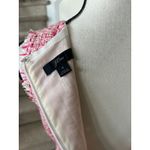 J.Crew  Pink & Red Metallic Tweed Fringe Sleeveless V-Neck Sheath Dress Photo 4