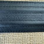 White House | Black Market WHBM Wide Black And Gray Leather Suede Belt S 27-31 Inches Photo 14