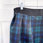 New York & Company Plus Tartan Midi Skirt in Runaway Navy Green Size 1X Photo 4