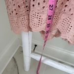 Mustard Seed Vici Blush Pink Eyelette Ruffle Sleeved Romper Size Small Photo 8