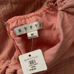 Apricot Lane HYFVE Pink Off Shoulder Puff Sleeve Romper Medium‎ Photo 5