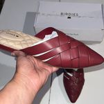 Birdies  The Dove Burgundy Crossed leather Slip-On Flats 9.5 Photo 3