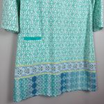 Cabana Life Mini Shift Dress Women S Blue Printed Coastal Cottage UPF 50 NWT Photo 3