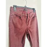 Banana Republic Burgundy Maroon Skinny Fit Coated Denim Jeans size 27 Photo 5
