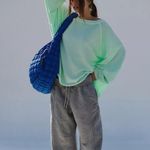 NWT FP Movement One To Beat Pullover In Pistachio. Current on Free People $78 Green Size XS Photo 4