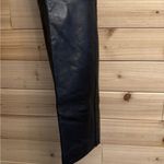 Vintage Merona Sport Sz Medium High Rise Black Leather Cargo Straight Leg Pants Photo 8