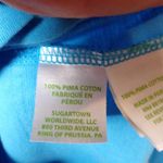 Lilly Pulitzer Tunic Top Pima Cotton 3/4 Sleeve Pleated Blue Resort Braelyn XS Photo 6