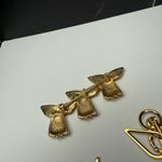Angel Rhinestone Christmas Holiday Lot Of 3 Brooch Pin Angels 1 Signed Aai Gold Photo 10