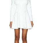 Norma Kamali  Off Shoulder Grace Mini Dress in Snow White Photo 0