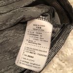 Nike  Dri Fit Athletic Cut Striped Heathered V-Neck Shirt‎ Grey Small Photo 3