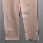 frame denim Frame - Le Jane Crop Light Pink Hem Straight Leg Denim Jeans Size 25 Photo 4