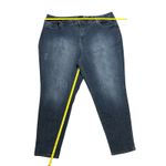 1822 Denim  Adrianna Skinny Women's Size‎ 24W Mid-Rise Dark Wash Distressed Jeans Photo 1