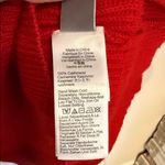 J.Crew Vibrant Red Crew Neck Sweater XXS CASHMERE Winter Luxury Cherry Holiday Photo 5