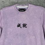 Blind Rooster Sweatshirt Women Large Purple Pink Tie Dye Japan Casual Athleisure Photo 3