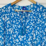 Seraphine Maternity & Nursing Margaux Floral Tiered Midi Dress Blue Size 6 Photo 2