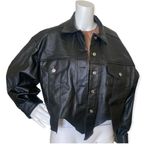 Vegan Leather Jacket Black Photo 1