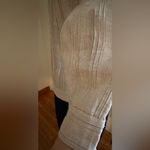 Chico's Crean W Gold Shimmer & Jewel Embellished Linen Long Sleeve Hook E… Photo 4