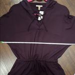 Bordeaux Anthropologie  Hooded Mini Dress Photo 4