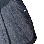 J.Crew EUC  Navy Chevron Tweed Side Snap Topper Jacket Medium Photo 6