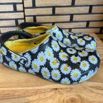 Crocs  Black Sunflower Fur‎ Lines Clogs Size 11 Photo 0