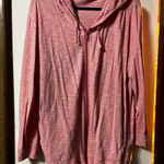 Hanes Pink Hooded Zip-Up Lightweight Jacket Photo 0