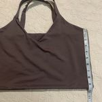 Cotton On Brown Stretchy Cropped Sleeveless Criss Cross Athleisure Tank Top Photo 5