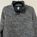 st. john's bay  Grey Mock Neck Long Sleeve Pullover, Size MP Photo 2