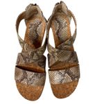 Adrienne Vittadini  Women's Snake Print Cary Open Toe Casual Strappy Sz 9. 5 NWB Photo 2