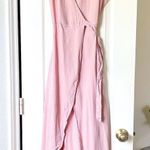 Reformation  Chamomile Wrap Maxi Dress Blush Pink Cap Sleeve XS EUC Photo 0