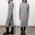 Rails  Mila Heather Grey Merino Wool Blend Mockneck Sweater Dress Midi Size Large Photo 10