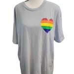 Pride Heart Flag Tee Shirt Size XL Unisex Soft Cotton Photo 0