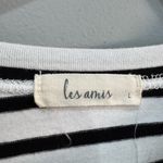 B/W Les Amis Striped Wide Fit Tee Size L EUC White Size L Photo 4