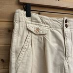 Pilcro  Anthropologie Size 29 (8) Pleated High Rise Wide Leg White Jeans Photo 3