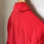 Equipment  red silk melinelle button front blouse NWT Photo 10