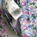 Stella Parker Pink Top Large Long Sleeve 1/4 Zip Floral UPF Golf Hiking Stretch Blue Photo 10