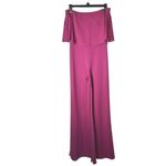 Lovers + Friends  Jumpsuit Women Medium Pink Strapless Nikki Flare Leg Party Photo 1