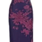 Commense XS Purple Floral Lace whimsi Y2K Bodycon Maxi Dress Cocktail Evening Photo 0