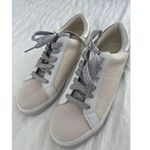 A New Day neutral and silver sparkle tennis shoes size 7.5 Maddison style Photo 1
