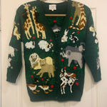 Susan Bristol Vintage “Noah’s Ark” Theme Medium Knit Sweater. 2750 Photo 0