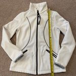Bebe Women's Ivory White Athletic Sport Long Softshell Coat Photo 5
