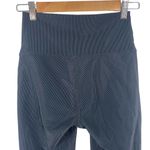 Beach Riot  Lauren Black Ribbed High Rise Legging Size Medium Mesh Stretch Yoga Photo 8