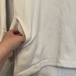 Athleta  Cozy‎ Karma Funnel Neck Sweatshirt Size Small White Ivory Tunic Pockets Photo 1