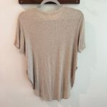 Joah Brown  Ribbed Longline T Shirt Oatmeal One Size Photo 3