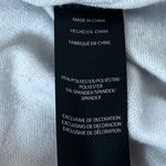 Bebe  cropped hooded logo long sleeve sweatshirt pullover white cream medium Photo 8