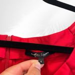 Nanette Lepore  Red Glass Wrap Faux Wrap Dress Size 4 Photo 3