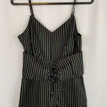 Cupcakes and Cashmere Jaiden Striped Jumpsuit Black Size 6 Photo 2