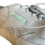 Reebok  Club Memt Sneakers White and Lime Green Womens Size 9.5 Photo 9